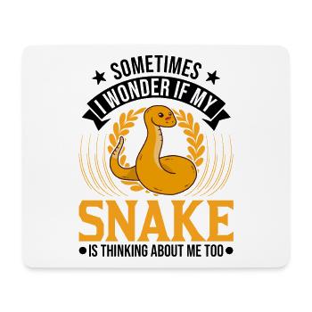 Schlangen Besitzer Kornnatter Natter - Mousepad (Querformat) - Weiß - Vorne