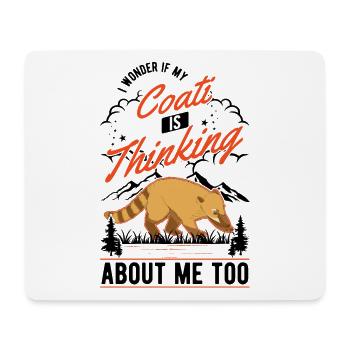 Coati Gift Coati Proboscis Bear - Mouse Pad (horizontal) - white - Front