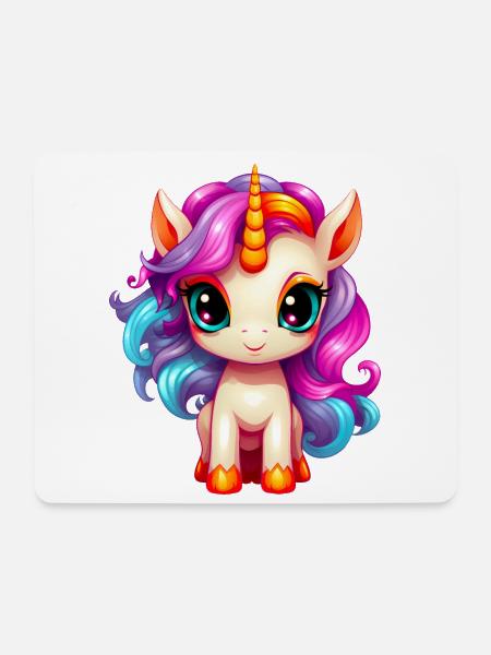 Baby Unicorn - Mouse Pad (horizontal) - white