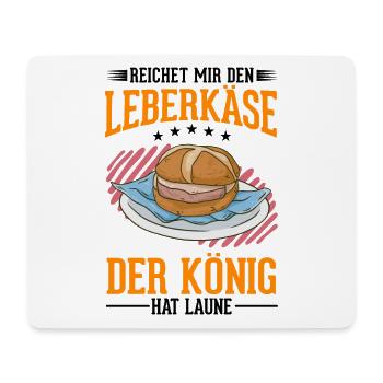 Leberkas König Leberkäse Fleischkäse - Mousepad (Querformat) - Weiß - Vorne