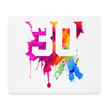 30 YEARS 30TH BIRTHDAY - Mouse Pad (horizontal) - white - Front