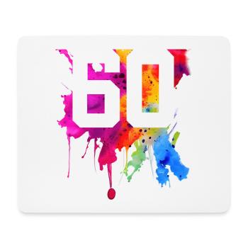 60 YEARS 60TH BIRTHDAY - Mouse Pad (horizontal) - white - Front