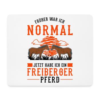 Freiberger Pferd Reiterin - Mousepad (Querformat) - Weiß - Vorne