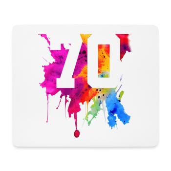 70 YEARS 70TH BIRTHDAY - Mouse Pad (horizontal) - white - Front