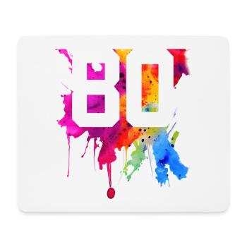 80 YEARS 80TH BIRTHDAY - Mouse Pad (horizontal) - white - Front