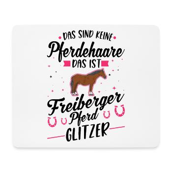 Freiberger Pferd Glitzer - Mousepad (Querformat) - Weiß - Vorne