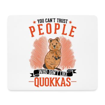 Quokka Gift Short-tailed Kangaroo - Mouse Pad (horizontal) - white - Front