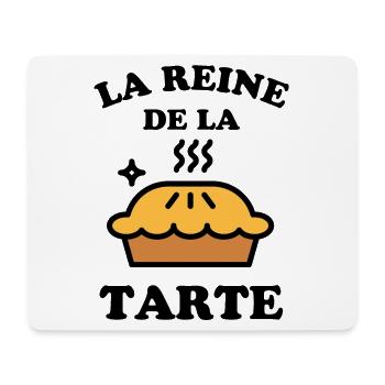 La reine de la tarte 1 - Tapis de souris (format paysage) - blanc - Devant