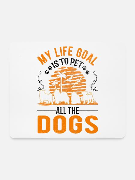 Hunderettung Straßenhund - Mousepad (Querformat) - Weiß