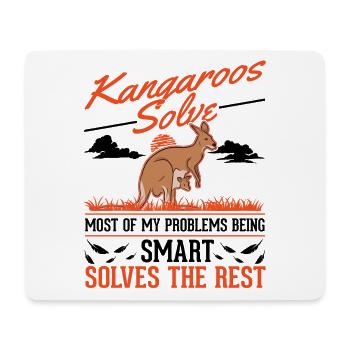 Kangaroo Australia Kangaroo - Mouse Pad (horizontal) - white - Front