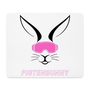 Après-Ski Pistenbunny Adventures - Mousepad (Querformat) - Weiß - Vorne