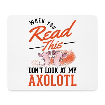 Axolotl Gift Amphibian Axolotl - Mouse Pad (horizontal) - white - Front