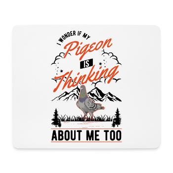 Pigeon Gift Pigeon Fancier City Pigeon Carrier Pigeon - Mouse Pad (horizontal) - white - Front