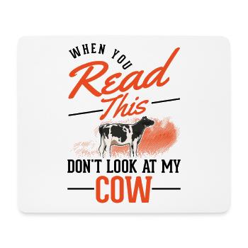 Cow Gift Farmer Cattle Breeder Cows - Mouse Pad (horizontal) - white - Front