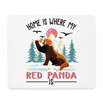 Roter Panda Geschenk Red Panda - Mousepad (Querformat) - Weiß - Vorne