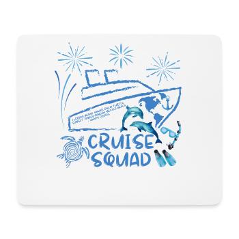 cruise squad - Mouse Pad (horizontal) - white - Front