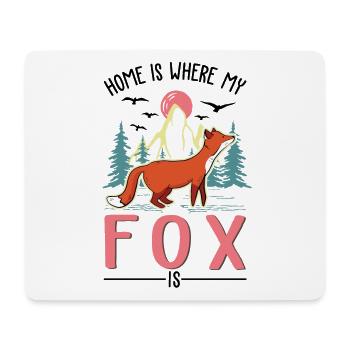 Fuchs Geschenk Rotfuchs - Mousepad (Querformat) - Weiß - Vorne
