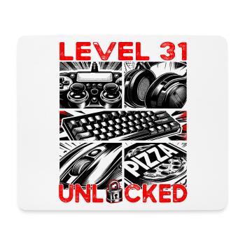 Birthday Level 31 Unlocked Gaming & Gamblers - Mouse Pad (horizontal) - white - Front