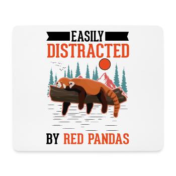 Roter Panda Geschenk Red Panda - Mousepad (Querformat) - Weiß - Vorne