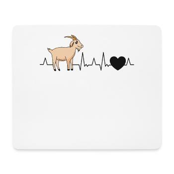 goats heartbeat goat host goat - Mouse Pad (horizontal) - white - Front