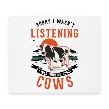 Cow Farmer Cattle Breeder Farmer Cows - Mouse Pad (horizontal) - white - Front