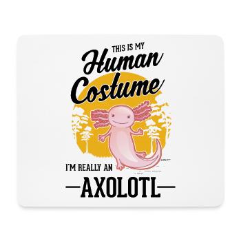 Axolotl Costume Humain Halloween Axolotl - Tapis de souris (format paysage) - blanc - Devant