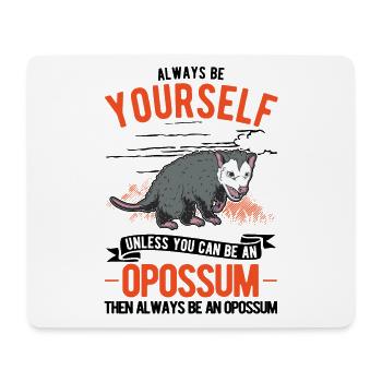 Opossum Geschenk Possum Beutelratte - Mousepad (Querformat) - Weiß - Vorne