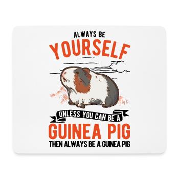 Meerschweinchen Geschenk Guinea Pig - Mousepad (Querformat) - Weiß - Vorne