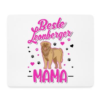 Beste Leonberger Mama - Mousepad (Querformat) - Weiß - Vorne