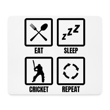 Cricket Routine - Tapis de souris (format paysage) - blanc - Devant