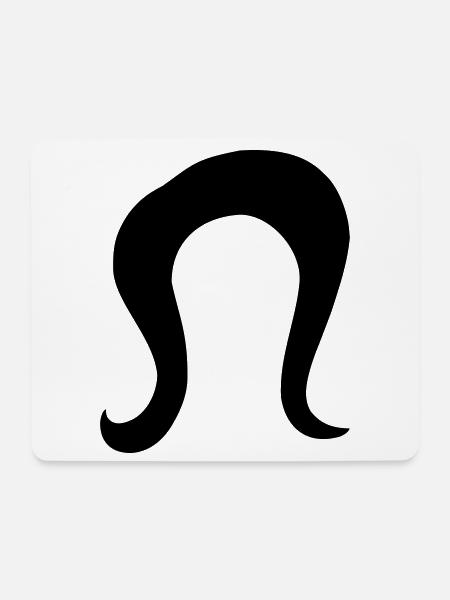 Frisur - Mousepad (Querformat) - Weiß