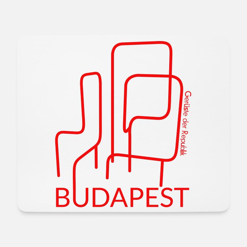 Budapest Jungle Gym - Mouse Pad (horizontal) - white