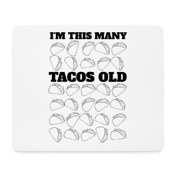 30. Geburtstag Geschenkidee Dreißig Tacos Lustig - Mousepad (Querformat) - Weiß - Vorne