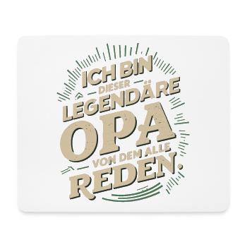 Legendärer Opa Retro Spruch Design - Mousepad (Querformat) - Weiß - Vorne