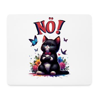 Cat Funny Saying Nope! for cat lovers - Mouse Pad (horizontal) - white - Front
