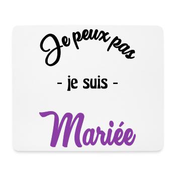 EVJF. MARIEE. TEAM. TEAM MARIEE. FUTURE MARIEE - Tapis de souris (format paysage) - blanc - Devant