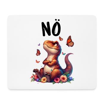 Dinosaur Dinos Saying Nope for Boys and Girls - Mouse Pad (horizontal) - white - Front