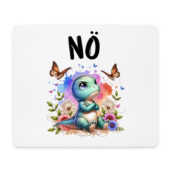Dinosaur Dinos Saying Nope for Boys and Girls - Mouse Pad (horizontal) - white - Front