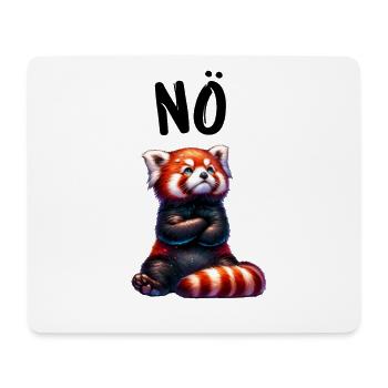 Panda roux Drôle de dicton Nope Renard de Feu - Tapis de souris (format paysage) - blanc - Devant