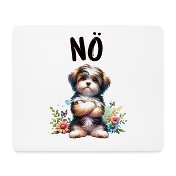 Drôle de dicton havanais non pour les amoureux des chiens - Tapis de souris (format paysage) - blanc - Devant
