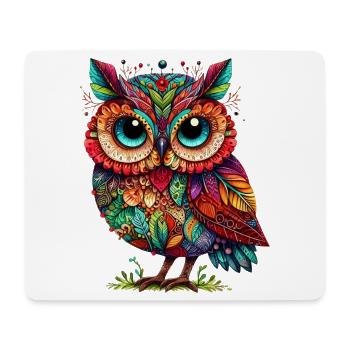 Owl - Mouse Pad (horizontal) - white - Front