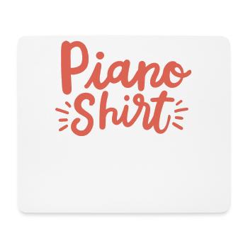 Klavierspieler Pianist - Mousepad (Querformat) - Weiß - Vorne