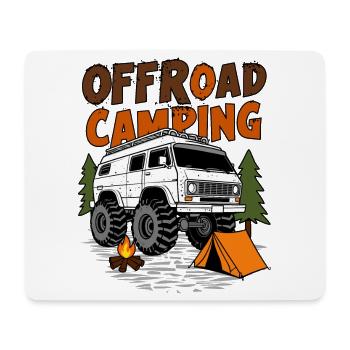 Camping tout-terrain - Tapis de souris (format paysage) - blanc - Devant