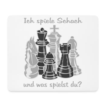 Schach figuren - Mousepad (Querformat) - Weiß - Vorne