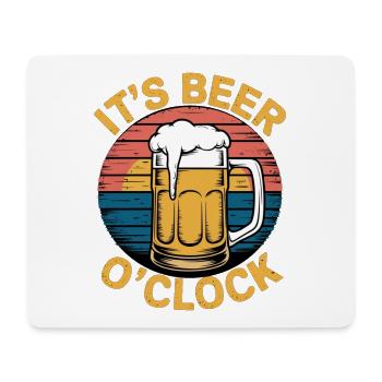 It s Beer o clock - Mouse Pad (horizontal) - white - Front