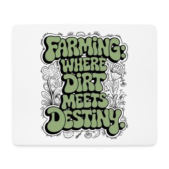 LANDWIRTSCHAFT: WO DRECK AUF SCHICKSAL TRIFFT - Mousepad (Querformat) - Weiß - Vorne