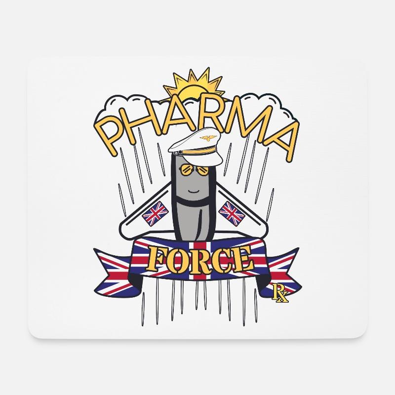 Apotheke UK Pharma Force - Mousepad (Querformat) - Weiß