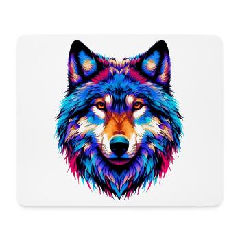 Wolf - Mouse Pad (horizontal) - white - Front