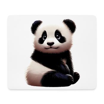 Panda - Mousepad (Querformat) - Weiß - Vorne