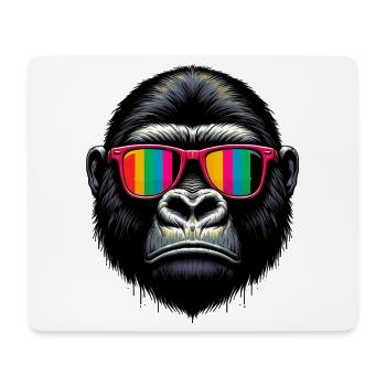 Gorilla - Mousepad (Querformat) - Weiß - Vorne